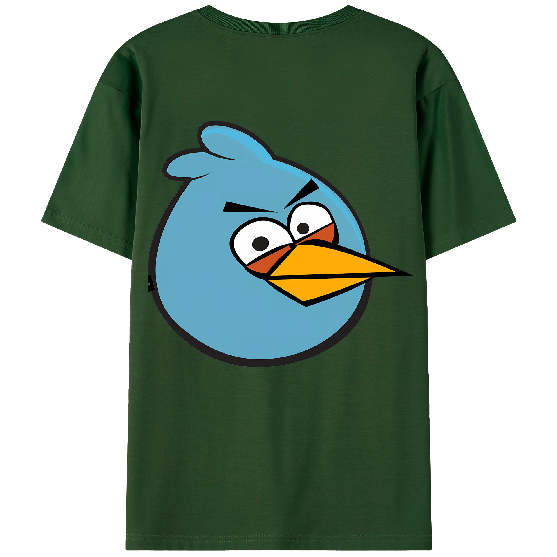 （画像用） Angry Birds アングリーバード 綿100％半袖Tシャツ（背面プリント）